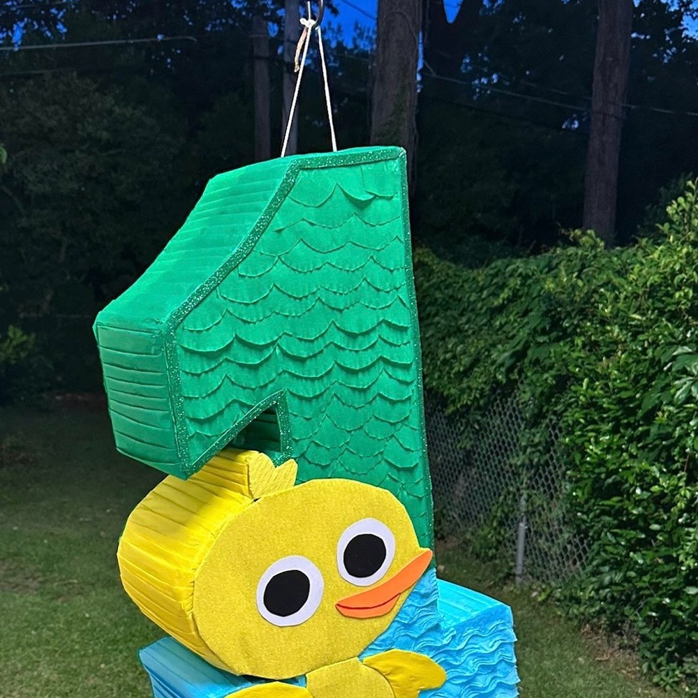 Duck Themed Number One Piñata